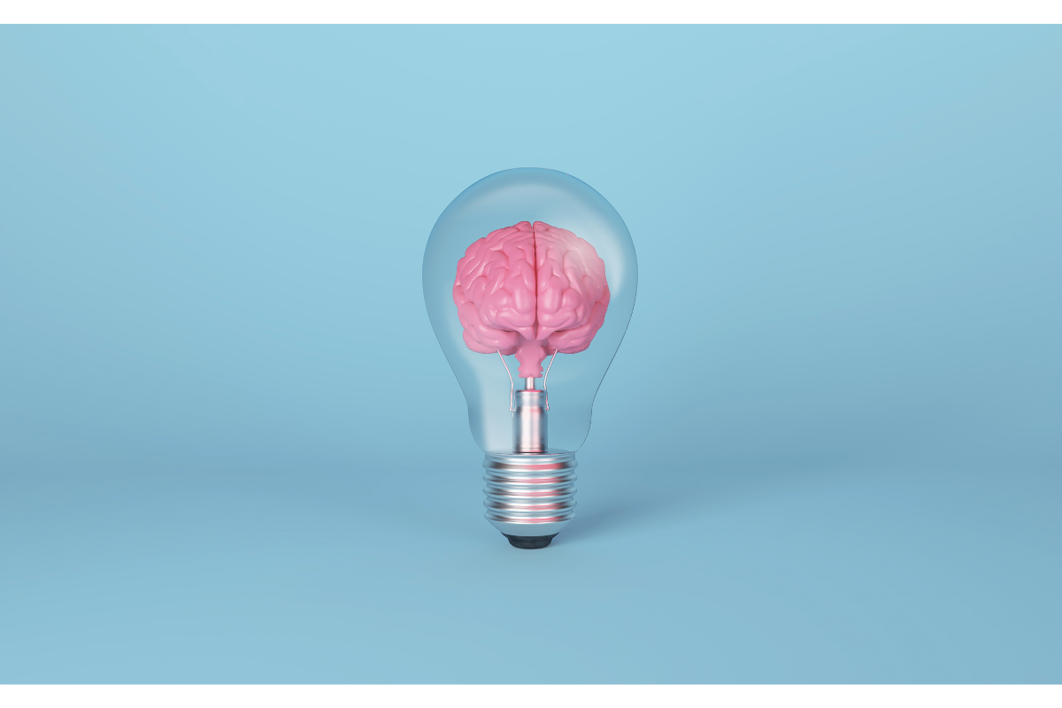 Une illustration représentant un cerveau à l'intérieur d'une ampoule, symbolisant l'accumulation des PFAS dans le cerveau. Cette image métaphorique montre comment ces substances chimiques toxiques, connues pour leur persistance et leur capacité à traverser la barrière hémato-encéphalique, peuvent s'infiltrer et s'accumuler dans le cerveau humain, posant ainsi des risques pour la santé neurologique.