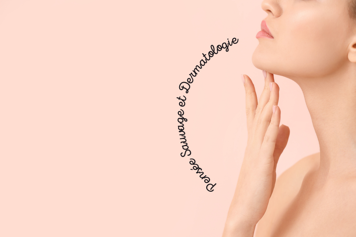 Femme avec une peau éclatante illustrant les bienfaits de la pensée sauvage (Viola tricolor) en dermatologie. Remède naturel contre l’eczéma, l’acné et les irritations cutanées.