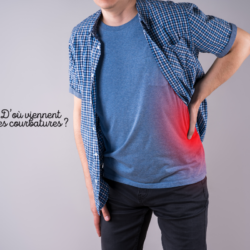 Homme souffrant de douleurs musculaires au dos – origine des courbatures après un effort physique intense